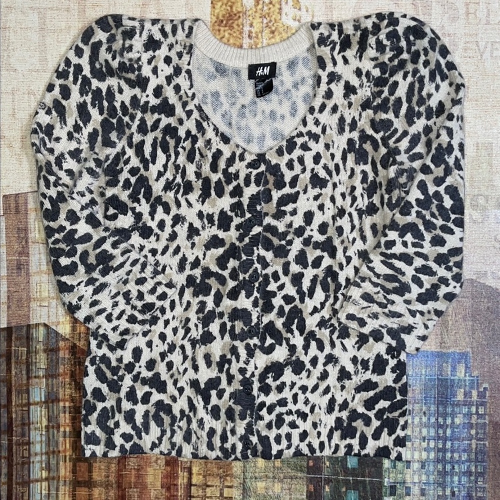 H&M Printed Cardigan